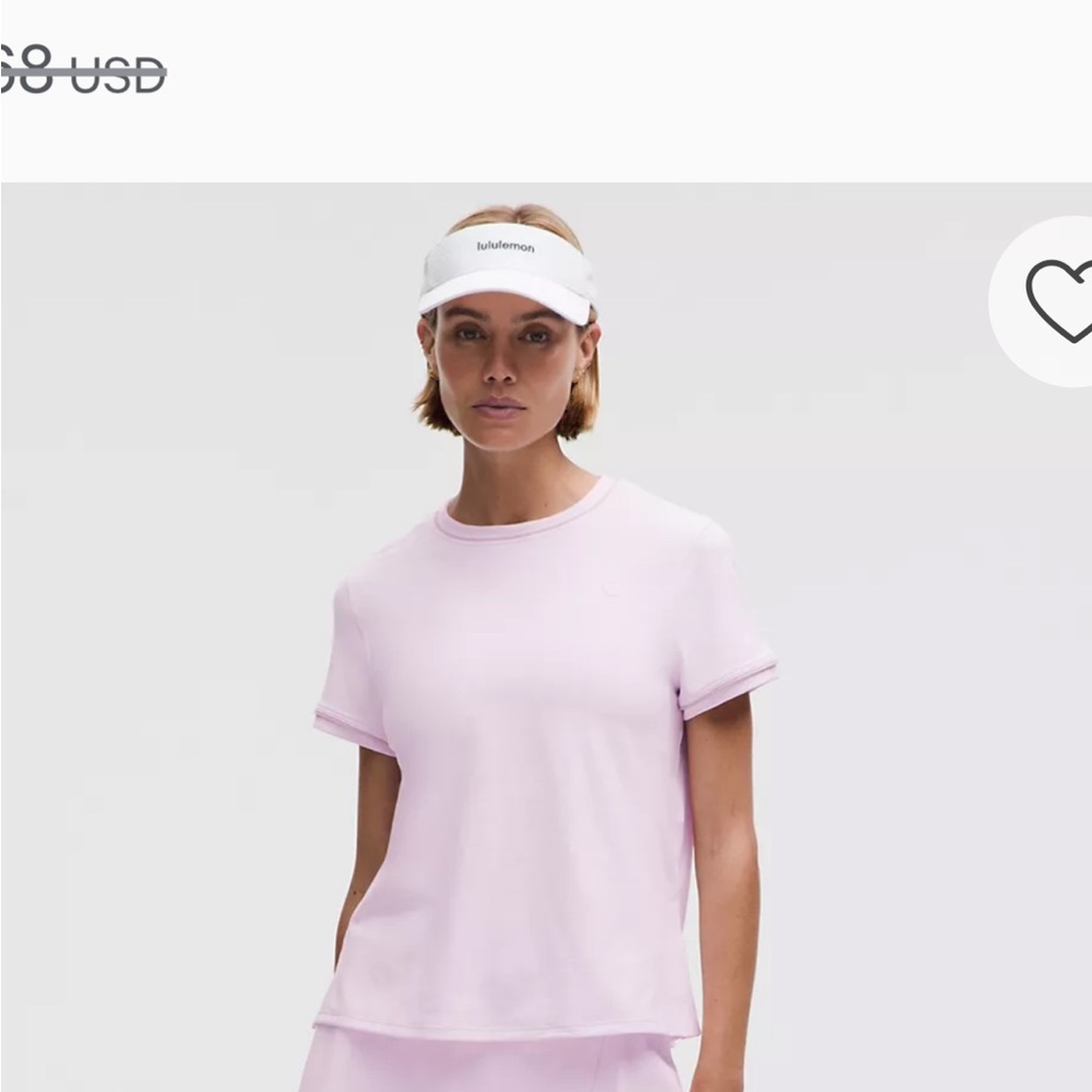 lululemon athletica Light Pink Short Sleeve Tee